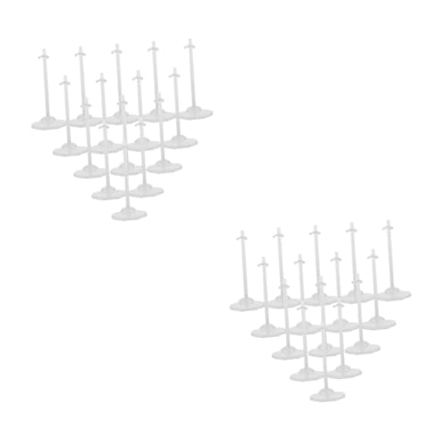 Supvox 30 Stück Teiliges Transparente Puppenständer mit Breiter Basis Stabile Doll Support Halter für Figuren und Modelle Geeignet für Vitrinen Regale und Tischdekoration von Supvox