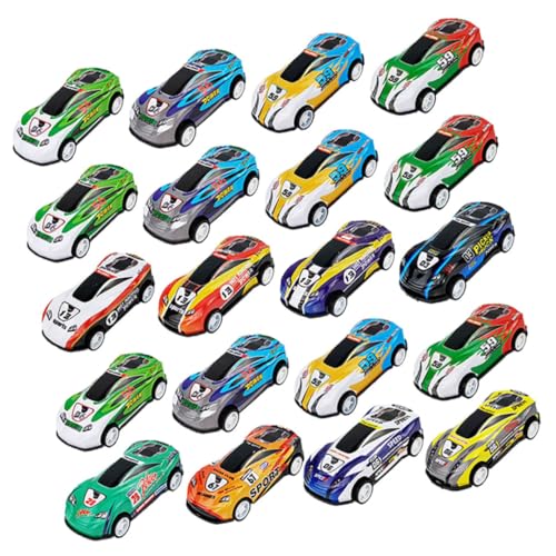 Supvox 30 Stück Wagen Zurückziehen Autos Auto Zurückziehen Desktop-Auto-Ornament Autodekor Für Den Desktop Miniaturautomodell Reibungsbetriebene Fahrzeuge Wohnkultur Legierung von Supvox