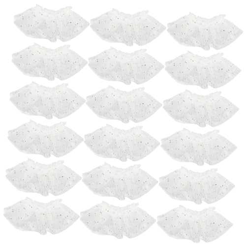 Supvox 30 Stück verschleißfeste Puppenversorgung klein winzig Prinzessin unser Kostüme Miniatur Puppen-Tutu-Rock-Kleidung Minipuppenkleidung zartes Puppendekor Stoff Beige von Supvox