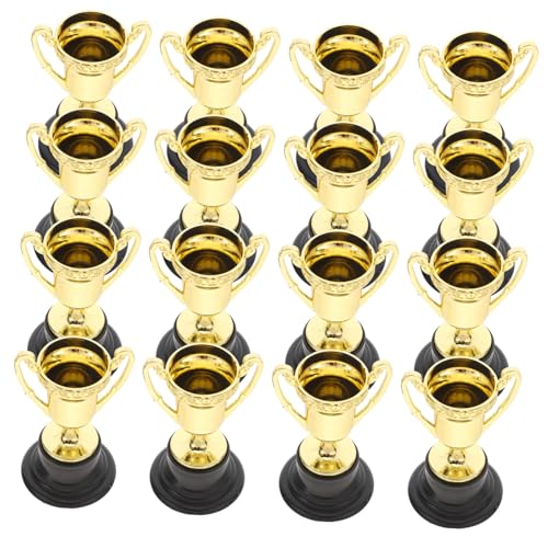 Supvox 30Stücke Mini Trophäen aus Kunststoff Belohnungsspielzeug für Sportspiele Klassenauszeichnungen Partypreise Glänzende Goldene Pokale mit Elegantem Design Supvox 30Stücke Mini Trophäen aus Kunststoff Belohnungsspielzeug für Sportspiele Klassenauszeichnungen Partypreise Glänzende Goldene Pokale mit Elegantem Design von Supvox
