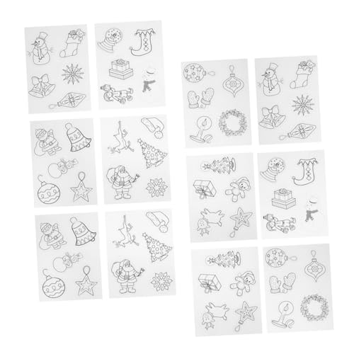 Supvox 36 Stück Teiliges Weihnachtsschrumpffolien Set mit Mustern Hitzeaktivierbare Bastelfolien für DIY Schlüsselanhänger Schmuck und Handgemachte Dekorationen Kinderfreundlich Supvox 36 Stück Teiliges Weihnachtsschrumpffolien Set mit Mustern Hitzeaktivierbare Bastelfolien für DIY Schlüsselanhänger Schmuck und Handgemachte Dekorationen Kinderfreundlich von Supvox