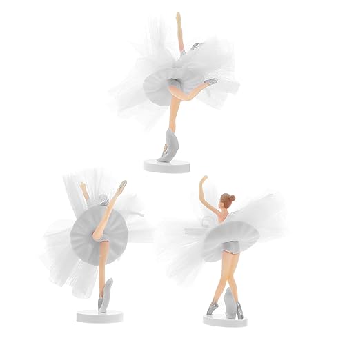 Supvox 3Sätze Ballerina Tortendeko Teiliges Mit Weißem Ballettmädchen Und Tüll Für Geburtstagsfeiern Als Kuchendekoration Für Feiern Supvox 3Sätze Ballerina Tortendeko Teiliges Mit Weißem Ballettmädchen Und Tüll Für Geburtstagsfeiern Als Kuchendekoration Für Feiern von Supvox