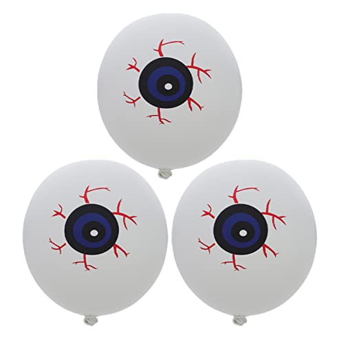 Supvox 3Stücke Augenballons Halloween Dekoration Luftballons Für Partys Wiederverwendbar Langlebig Für Geburtstagsfeiern Und Hochzeiten von Supvox