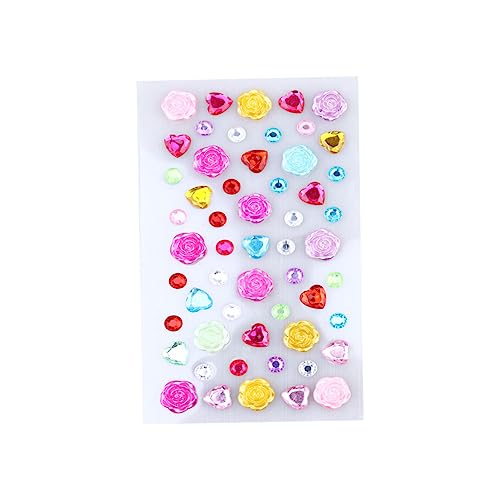 Supvox 4 Blätter Selbstklebende Acryl Diamantaufkleber Leuchtenden Farben Stereoskopische Sticker für DIY Tagebuch Alben und Notizbücher Gemischte Supvox 4 Blätter Selbstklebende Acryl Diamantaufkleber Leuchtenden Farben Stereoskopische Sticker für DIY Tagebuch Alben und Notizbücher Gemischte von Supvox