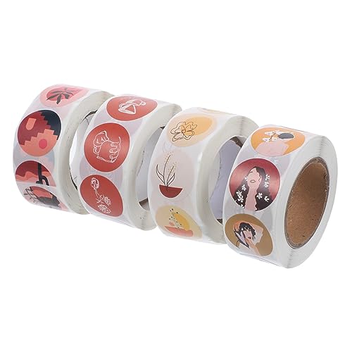 Supvox 4 Rollen Retro Aufkleber Selbstklebende Scrapbooking Sticker für DIY Tagebuchdekoration Vielseitige Designs für Kreative Projekte Gemischter Stil Supvox 4 Rollen Retro Aufkleber Selbstklebende Scrapbooking Sticker für DIY Tagebuchdekoration Vielseitige Designs für Kreative Projekte Gemischter Stil von Supvox