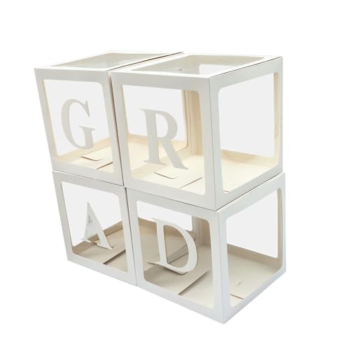 Supvox 4 Stück Ballonboxen für Abschlussfeiern Transparente Dekorationsboxen für Fotografie und Festliche Anlässe für Personalisierte und Kreative Arrangements Supvox 4 Stück Ballonboxen für Abschlussfeiern Transparente Dekorationsboxen für Fotografie und Festliche Anlässe für Personalisierte und Kreative Arrangements von Supvox