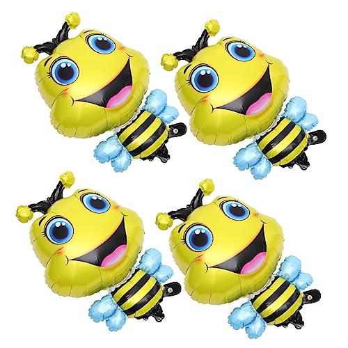 Supvox 4 Stück Bienenballon Hochzeitsfest Für Luftballon Dekoration Kuh Dschungelballon Karikatur Entenballons Dame Kleine Luftballons Partyballons Aluminiumfolie Yellow Supvox 4 Stück Bienenballon Hochzeitsfest Für Luftballon Dekoration Kuh Dschungelballon Karikatur Entenballons Dame Kleine Luftballons Partyballons Aluminiumfolie Yellow von Supvox