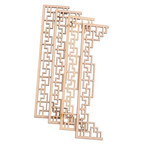 Supvox 4 Stück Chinesische Holz Onlays Unbehandelte Geschnitzte Applikationen Robuste Miniatur Balkendekorationen für Puppenhaus Sandtisch Vielseitige DIY Möbelverzierungen Kreative Supvox 4 Stück Chinesische Holz Onlays Unbehandelte Geschnitzte Applikationen Robuste Miniatur Balkendekorationen für Puppenhaus Sandtisch Vielseitige DIY Möbelverzierungen Kreative von Supvox