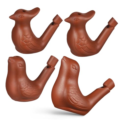 Supvox 4 Stück Handgefertigte Vogelpfeife Wasserfüllung Teiliges mit Sand Pfau und Elster Tragbare Wasservogelpfeifen für Melodische Vogelrufgeräusche mit Trageschlaufe Supvox 4 Stück Handgefertigte Vogelpfeife Wasserfüllung Teiliges mit Sand Pfau und Elster Tragbare Wasservogelpfeifen für Melodische Vogelrufgeräusche mit Trageschlaufe von Supvox