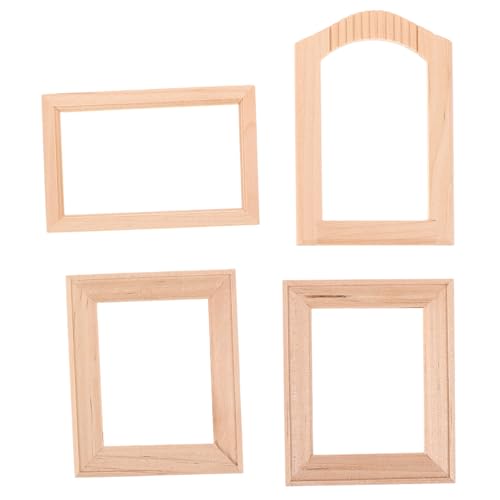 Supvox 4 Stück Puppenhaus-fotorahmen Miniatur Puppenhaus-bilderrahmen Dekoration Puppenhaustapete Abziehen Und Aufkleben Puppenhauszubehör Und Möbel Altes Puppenhaus Hölzern Beige Supvox 4 Stück Puppenhaus-fotorahmen Miniatur Puppenhaus-bilderrahmen Dekoration Puppenhaustapete Abziehen Und Aufkleben Puppenhauszubehör Und Möbel Altes Puppenhaus Hölzern Beige von Supvox