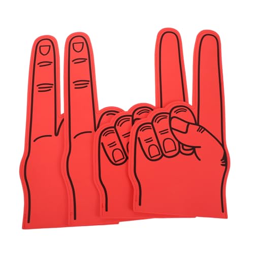 Supvox 4 Stück Teiliges Eva Schaumhand Leichte Bequeme Foam Fingers für Baseball Fußball Basketball Vielseitiges Fan Accessoire für Sportveranstaltungen Schulspiele Cheerleading Supvox 4 Stück Teiliges Eva Schaumhand Leichte Bequeme Foam Fingers für Baseball Fußball Basketball Vielseitiges Fan Accessoire für Sportveranstaltungen Schulspiele Cheerleading von Supvox