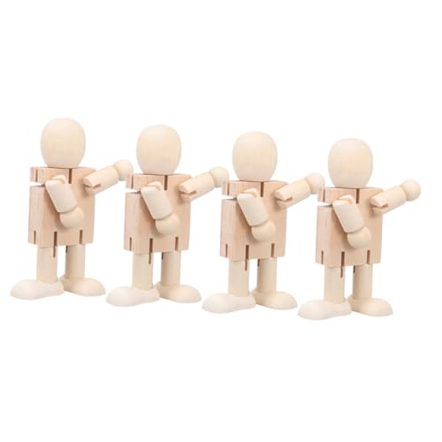 Supvox 4 Stück Teiliges Holzroboter zum Bemalen DIY Holzpuppe mit Glatter Oberfläche Blanke Holzfiguren für Kreative Bastelarbeiten Lernspielzeug Handbemalbare Dekofiguren Supvox 4 Stück Teiliges Holzroboter zum Bemalen DIY Holzpuppe mit Glatter Oberfläche Blanke Holzfiguren für Kreative Bastelarbeiten Lernspielzeug Handbemalbare Dekofiguren von Supvox