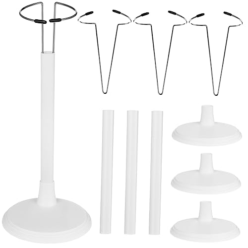Supvox 4 Stück stehend Stehen Halter Puppenanzeige Steht einstellbar Puppenbasis Actionfigur Puppenständer Stützständer für Puppen Puppenregal Actionfigurenständer Plastik von Supvox