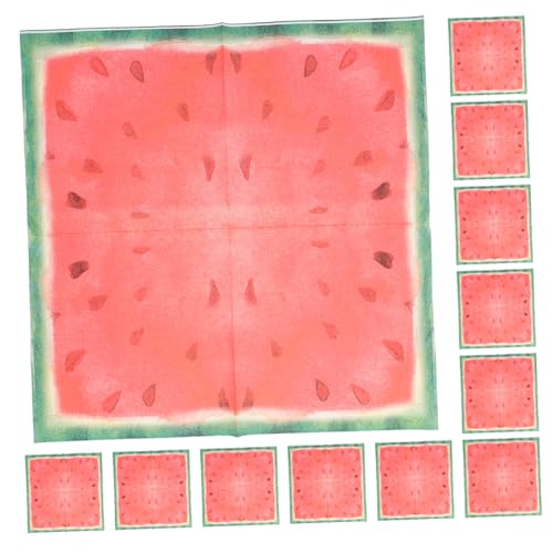 Supvox 40 Stück Servietten für den Haushalt Melone lustig Dessert-Serviette Servietten aus Fruchtpapier Glücklich entzückende Partyservietten Partei Seidenpapier Party -Servietten rot Supvox 40 Stück Servietten für den Haushalt Melone lustig Dessert-Serviette Servietten aus Fruchtpapier Glücklich entzückende Partyservietten Partei Seidenpapier Party -Servietten rot von Supvox