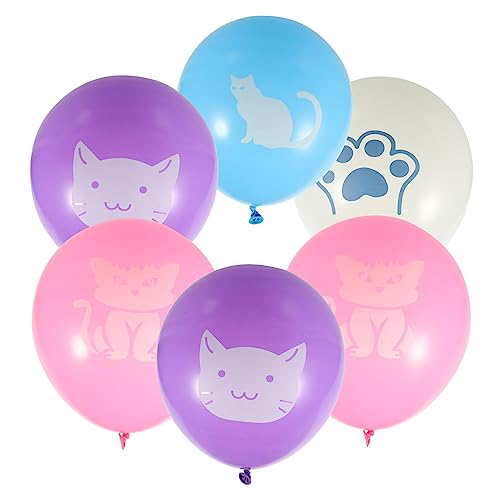 Supvox 40Stücke Entzückende Innenballons Für Geburtstagsfeiern Katzenballons Als Kreative Deko Für Kinderpartys Mehrfarbige Luftballons Für Besondere Anlässe von Supvox