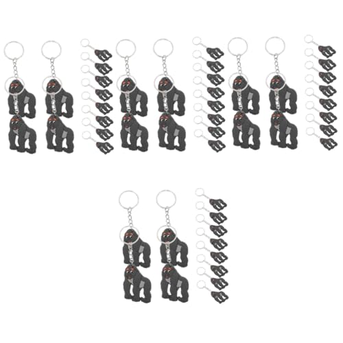 Supvox 48 Stck Teiliges Gorilla Schlüsselanhänger Anhänger mit Niedlichem Design Leicht und Tragbar als Partydeko und für Freunde von Supvox