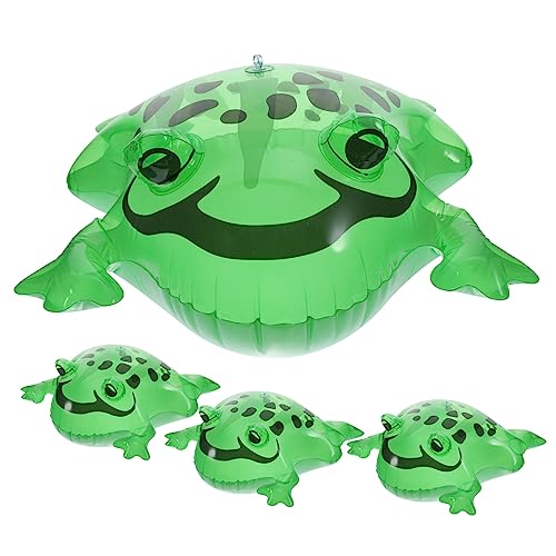 Supvox 4Satz Aufblasbare Frosch Spielzeuge Aufblasbare Frösche Für Frosch Ballons Für Geburtstagsfeiern Schwimmendes Für Kleinkinder von Supvox