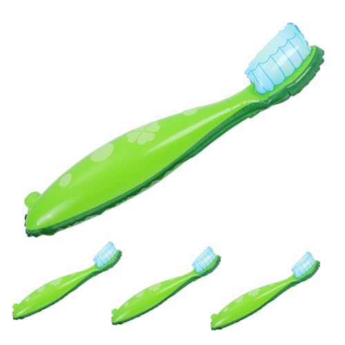 Supvox 4Stücke Große Zahnbürsten Luftballons Party Kreative Zahnbürsten Form Party Requisiten für Kindergeburtstag und Zahnpflege Events Sicher und Lebendig von Supvox