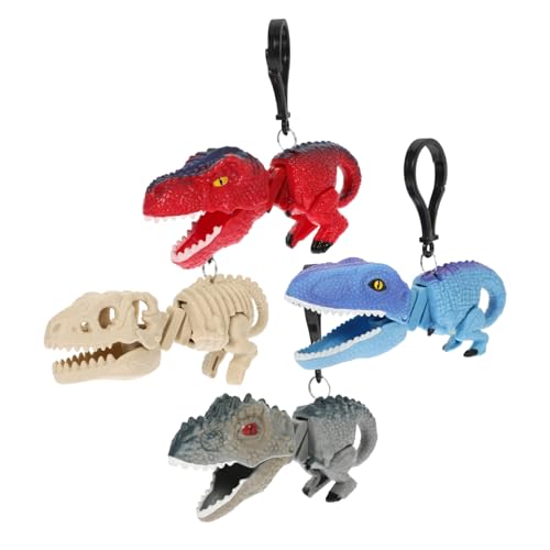 Supvox 4Stücke Interaktive Dinosaurier Schlüsselanhänger Einziehbare Dekompression Spielzeuge Für Lustige Dinosaurier Hängedekoration Für Rucksack Und Handtasche Supvox 4Stücke Interaktive Dinosaurier Schlüsselanhänger Einziehbare Dekompression Spielzeuge Für Lustige Dinosaurier Hängedekoration Für Rucksack Und Handtasche von Supvox