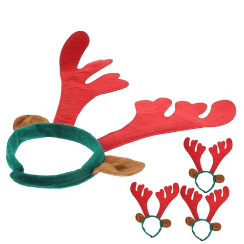 Supvox 4Stücke Weihnachts Reindeer Antler Stirnbänder Rotes Geweih Haarzubehör Für Festlichkeiten Und Weihnachtsfeiern Für Erwachsene Supvox 4Stücke Weihnachts Reindeer Antler Stirnbänder Rotes Geweih Haarzubehör Für Festlichkeiten Und Weihnachtsfeiern Für Erwachsene von Supvox