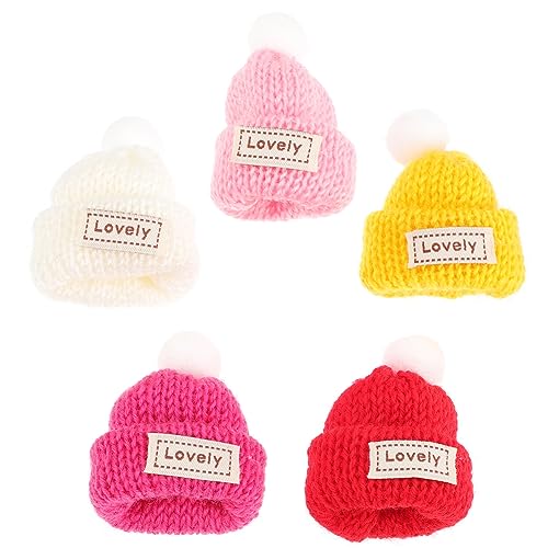 Supvox 5 Stück Mini Strickmützen Teilig DIY Weihnachtsbaum Schmuck Wollmütze Bastelzubehör für Kreative Projekte Dekoration für Partys und Supvox 5 Stück Mini Strickmützen Teilig DIY Weihnachtsbaum Schmuck Wollmütze Bastelzubehör für Kreative Projekte Dekoration für Partys und von Supvox