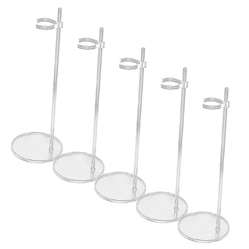 Supvox 5 Stück Puppe transparente Taillenhalterung Mädchen Figurenständer Puppenständer Puppenspielzeug-Ausstellungsständer Modell Halter unser Figurenhalter Displayhalter für Figuren Abs von Supvox