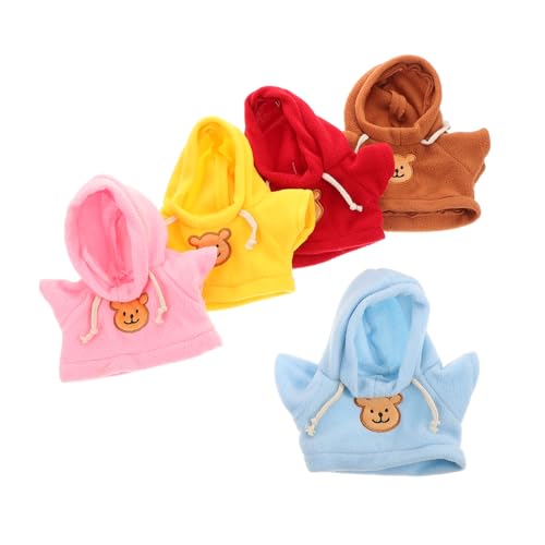 Supvox 5 Stück Teddybär-Kleidung Puppen-Hoodie Plüschpuppenkleidung DIY-spielzeugkleidung Plüschtierkleidung Ausgestopfte Bärenkleidung Puppenkleidung Tragen Zubehör Tragen Stoff Supvox 5 Stück Teddybär-Kleidung Puppen-Hoodie Plüschpuppenkleidung DIY-spielzeugkleidung Plüschtierkleidung Ausgestopfte Bärenkleidung Puppenkleidung Tragen Zubehör Tragen Stoff von Supvox