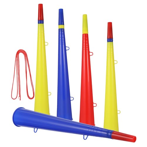 Supvox 5 Stück Teiliges Kunststoff Tröten Lautstarke Sport Fanfare Handliche Fan Prop für Fußballpartys Stadion und Konzertlaune Batteriefrei Robust und Vielseitig Einsetzbar Supvox 5 Stück Teiliges Kunststoff Tröten Lautstarke Sport Fanfare Handliche Fan Prop für Fußballpartys Stadion und Konzertlaune Batteriefrei Robust und Vielseitig Einsetzbar von Supvox