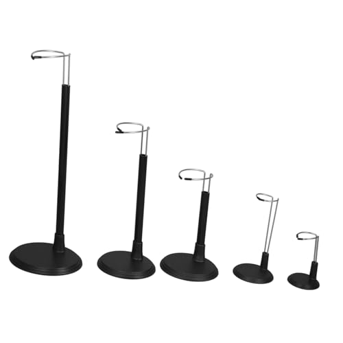 Supvox 5 Stück Teiliges Puppenständer Höhenverstellbare Doll Support Halter für Figuren für Vielseitige Displays Schwarz Einfacher Aufbau Minimalistisches Design von Supvox