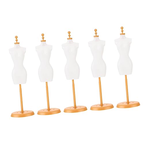 Supvox 5 Stück Teiliges Puppenständer für Kleiderdisplay Verstellbare Mannequin Halterung Weiß und Gold für Sicheres Spielzeugzubehör für Puppenmode und Kreative Dekoration Supvox 5 Stück Teiliges Puppenständer für Kleiderdisplay Verstellbare Mannequin Halterung Weiß und Gold für Sicheres Spielzeugzubehör für Puppenmode und Kreative Dekoration von Supvox
