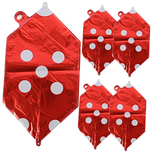 Supvox 5 Stück Würfel Ballon groß Dekorationen riesige Würfel Fiesta für Hochzeitsballons luftballons hochzeit dekoration Ballon Themenpartydekoration Gaming-Ballons Aluminiumfolie rot Supvox 5 Stück Würfel Ballon groß Dekorationen riesige Würfel Fiesta für Hochzeitsballons luftballons hochzeit dekoration Ballon Themenpartydekoration Gaming-Ballons Aluminiumfolie rot von Supvox