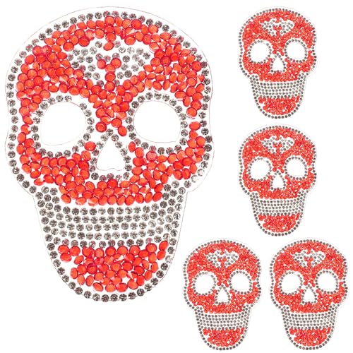 Supvox 5-teilige Totenkopf-aufnäher für Die Rückseite: Multifunktionale Bestickte Aufnäher für Die Reparatur von Halloween-kleidung – Dekoratives Nähzubehör mit Totenkopf-motiv Supvox 5-teilige Totenkopf-aufnäher für Die Rückseite: Multifunktionale Bestickte Aufnäher für Die Reparatur von Halloween-kleidung – Dekoratives Nähzubehör mit Totenkopf-motiv von Supvox