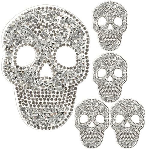 Supvox 5-teilige Totenkopf-aufnäher für Die Rückseite: Multifunktionale Bestickte Aufnäher für Die Reparatur von Halloween-kleidung – Dekoratives Nähzubehör mit Totenkopf-motiv Supvox 5-teilige Totenkopf-aufnäher für Die Rückseite: Multifunktionale Bestickte Aufnäher für Die Reparatur von Halloween-kleidung – Dekoratives Nähzubehör mit Totenkopf-motiv von Supvox