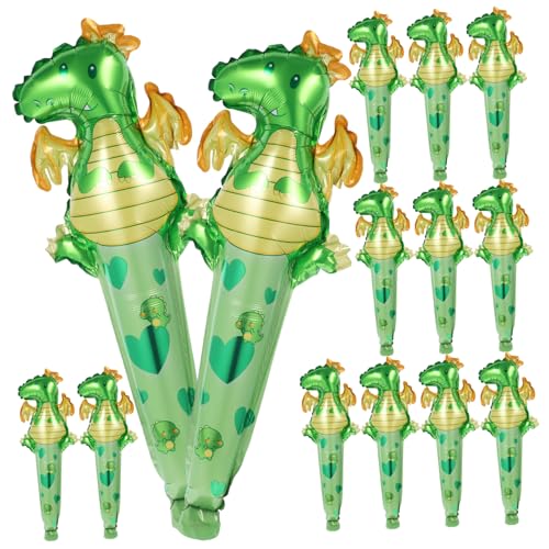 Supvox 50 Stück Dinosaurier-Partyballons Mini ballonie kidsballonie luftballons tiere balloon Ballondekoration Dinosaurier-Zauberstab-Ballon Party-Layout-Requisiten Folienballon von Supvox