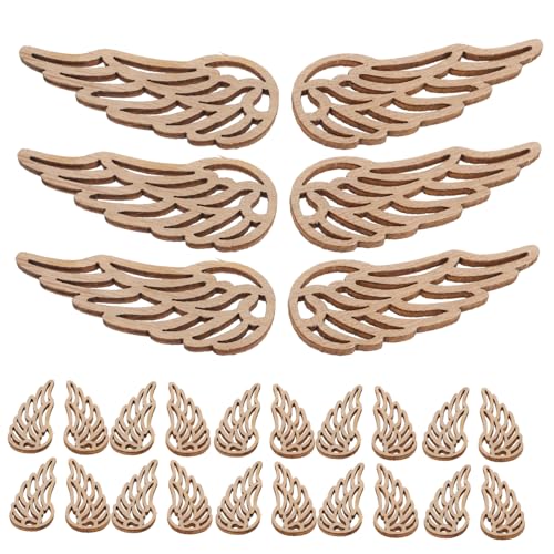 Supvox 50 Stück Engelsflügel Holzstück Unfertige Holzscheiben für Diy Bastelprojekte Natürliche Holzoberfläche Sicher für Altersgruppen für Weihnachten und Hochzeiten Supvox 50 Stück Engelsflügel Holzstück Unfertige Holzscheiben für Diy Bastelprojekte Natürliche Holzoberfläche Sicher für Altersgruppen für Weihnachten und Hochzeiten von Supvox