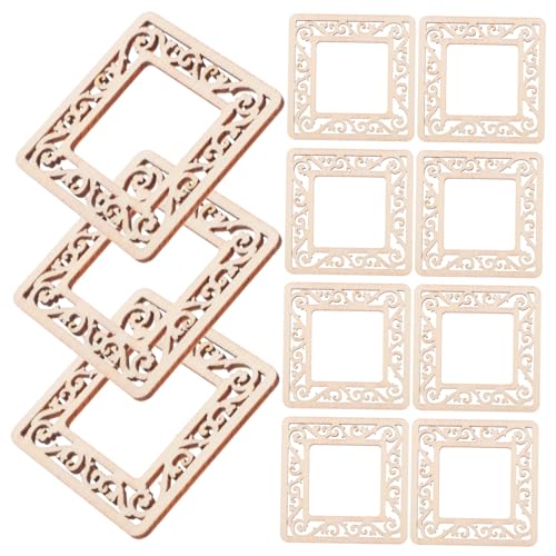 Supvox 50 Stück Handgefertigte Holzspäne Bilderrahmen Aus Holz Selber Machen Diy Bastelausschnitte Holzhandwerksformen Holzquadrate Holzleerausschnitte Holzkreise Zum Basteln Khaki Supvox 50 Stück Handgefertigte Holzspäne Bilderrahmen Aus Holz Selber Machen Diy Bastelausschnitte Holzhandwerksformen Holzquadrate Holzleerausschnitte Holzkreise Zum Basteln Khaki von Supvox