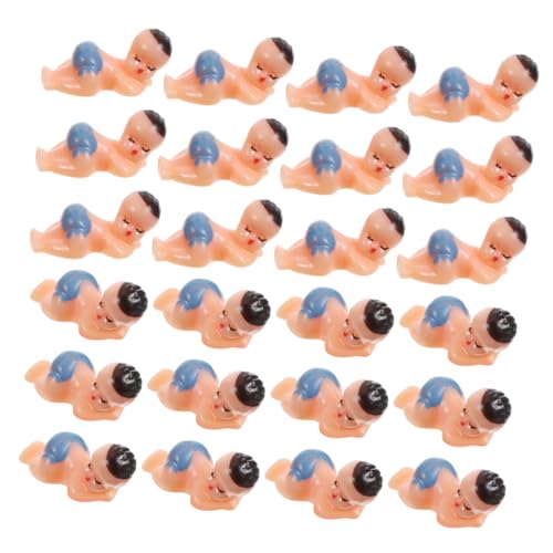 Supvox 50 Stück Mini-Babys aus Plastik kleine Babypuppen winzige Figuren winzige Plastikbabys Babystatuen aus Kunststoff kleine Mini-Babys Minispielzeug für Mädchen von Supvox