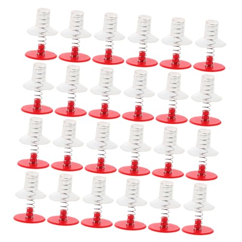 Supvox 50 Stück Teiliges DIY mit Saugnapf und Federmotor Poppendes Fidget zum Aufkleben und Springen Glatten Oberflächen Kreatives Interaktives Zubehör für Partytüten von Supvox