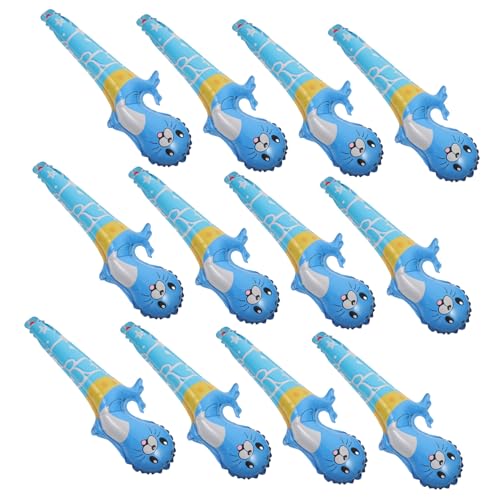 Supvox 50 Stück hält einen Luftballon Geburtstagsballon für aufblasbarer Stock Ente Luftballons Tiere Tierwelt Cartoon aufblasbare Hämmer Party-Jubelstöcke Aluminiumfolie von Supvox