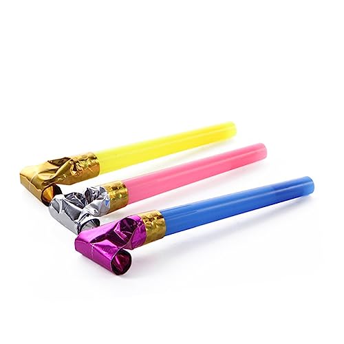 Supvox 50 Stück pfeifen Partypfeifen Partykrachmacher Partyausfälle Partyspielzeug Blowouts Partygeschenke pfeifen Zufällige Farbe von Supvox