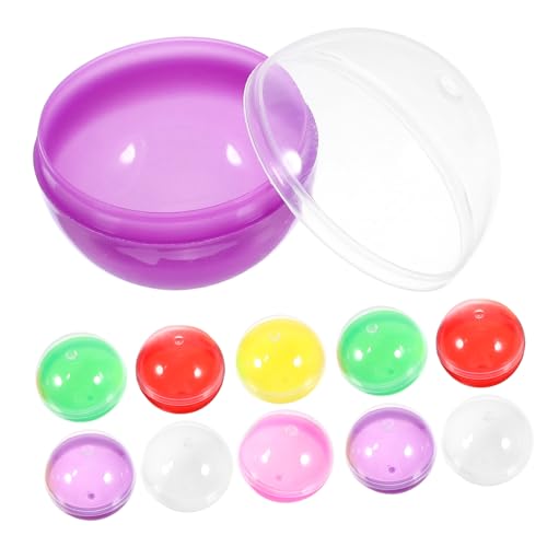Supvox 50Stücke Füllbare Runde Kapseln Kunststoffkugeln Für Kaugummiautomaten Dekoration Und Partygeschenke Spielzeugkapseln Für Süßigkeiten Und Überraschungen von Supvox