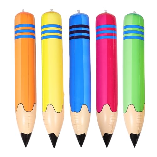 Supvox 5Pcs 27 Zoll Riesen Aufblasbares Bleistiftspielzeug Große Aufblasbare Stiftquote Für Die Schule Kindergartenpartydekorationen Supvox 5Pcs 27 Zoll Riesen Aufblasbares Bleistiftspielzeug Große Aufblasbare Stiftquote Für Die Schule Kindergartenpartydekorationen von Supvox