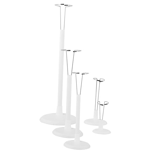 Supvox 5Stücke Puppenständer Verstellbare Figurenständer aus Stabiler Metallstruktur und Kunststoffsockel für Puppenpräsentationen und Sammlungen von Supvox