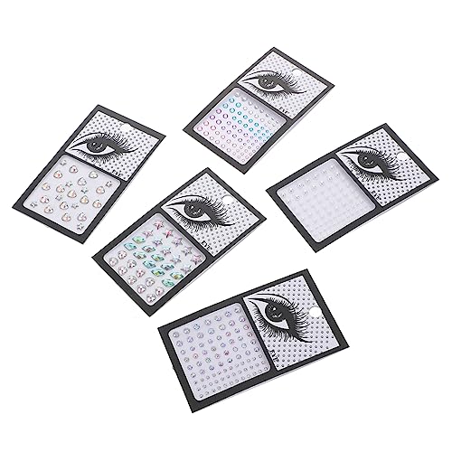 Supvox 5blätter Ohrringe Nail Gems Sticker Haftende Strasssteine Für Gesicht Und Körper Geschenkbags Für Partys Mit Vielseitiger Anwendung Wangen Augen Nägeln Und Kleidung von Supvox