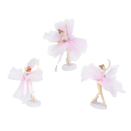 Supvox 6 Sätze Ballerina-mädchen-ornamente Ballett Tanzen Party Willkommen Tänzer Zahlen Kuchendeckel Ballettfigur Kuchen -topper Ballerina-tortenaufsatz Ballerina -figur Plastik von Supvox