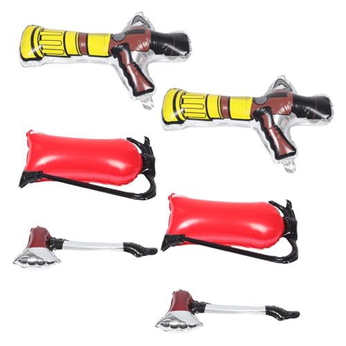 Supvox 6 Stück Aufblasbare Löschfahrzeuge Feuerwehrhydranten und Spielzeugäxte für Jungen für Partys und Kreative Rollenspiele Supvox 6 Stück Aufblasbare Löschfahrzeuge Feuerwehrhydranten und Spielzeugäxte für Jungen für Partys und Kreative Rollenspiele von Supvox