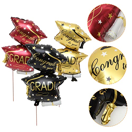 Supvox 6 Stück Ballon aus Aluminiumfolie grad kappe ballon feiern Graduierungskappenballon Abschlussballons Grad Partyzubehör Luftballons mit Abschlusskappe Abschlussfeier Ballon Supvox 6 Stück Ballon aus Aluminiumfolie grad kappe ballon feiern Graduierungskappenballon Abschlussballons Grad Partyzubehör Luftballons mit Abschlusskappe Abschlussfeier Ballon von Supvox