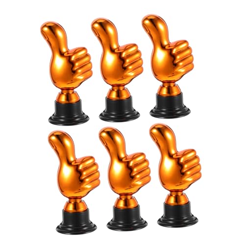Supvox 6 Stück Mini Auszeichnungstrophäen aus Kunststoff Belohnungen für Partys Spiele und Wettbewerbe Kreative Preise für Erwachsene Motivierende Souvenirs für Besondere von Supvox