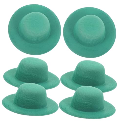 Supvox 6 Stück Mini-cowboyhut Puppenhut- Puppe Verkleiden Sich Kostüm Kleiner Hut Mini-hüte Mini-Hut Puppenhutzubehör Miniaturhut Kleiner Cowgirlhut Kleine Hüte Green Stoff von Supvox