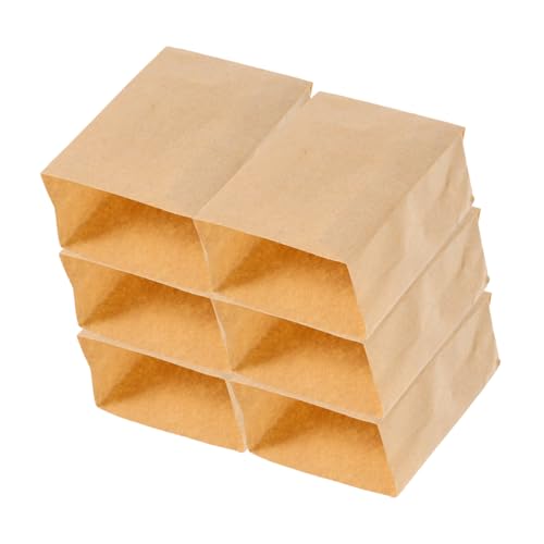 Supvox 6 Stück Puppenhaus-papiertüte Taschen Zubehör Für Puppenhäuser Miniatur Klein Machen Sie Es Mini-Essen Winzig Puppenstubentasche Minitasche Für Puppen Mini-Tasche Khaki von Supvox